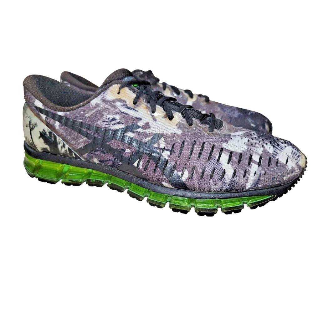ASICS Gel Quantum 360 Men's Gray White Green Running‎ Shoes Size 12.5